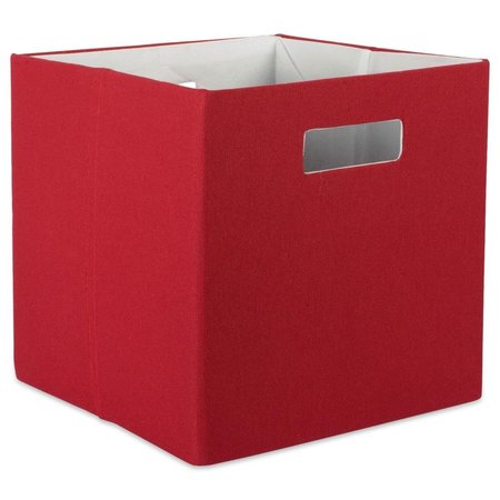 CONVENIENCE CONCEPTS 13 x 13 x 13 in. Solid Square Polyester Storage Cube, Rust HI2567943
